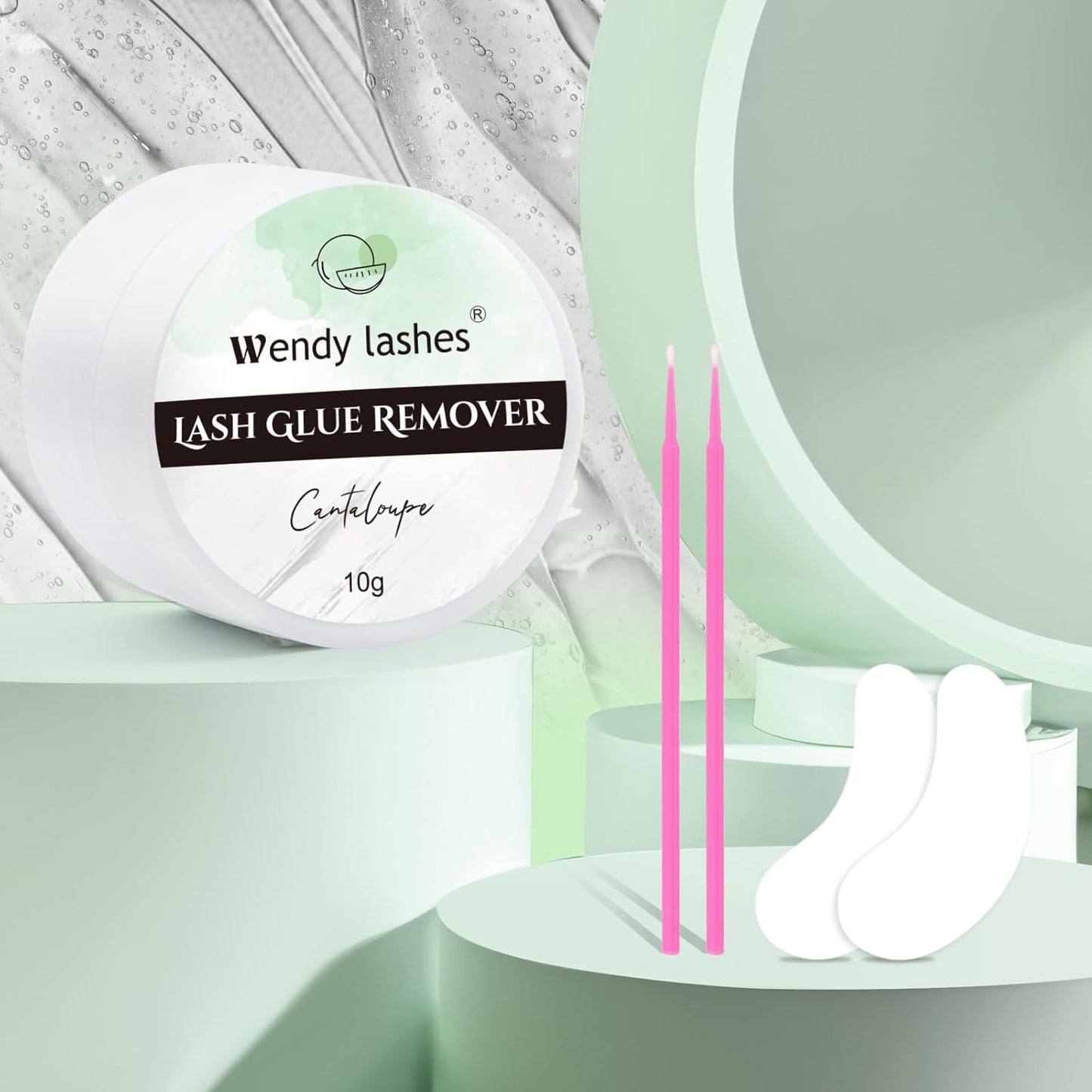 Eyelash Extension Remover Cream - Low Irritation Formula for Powerful Glue Dissolving | 10g Gray Hami Melon