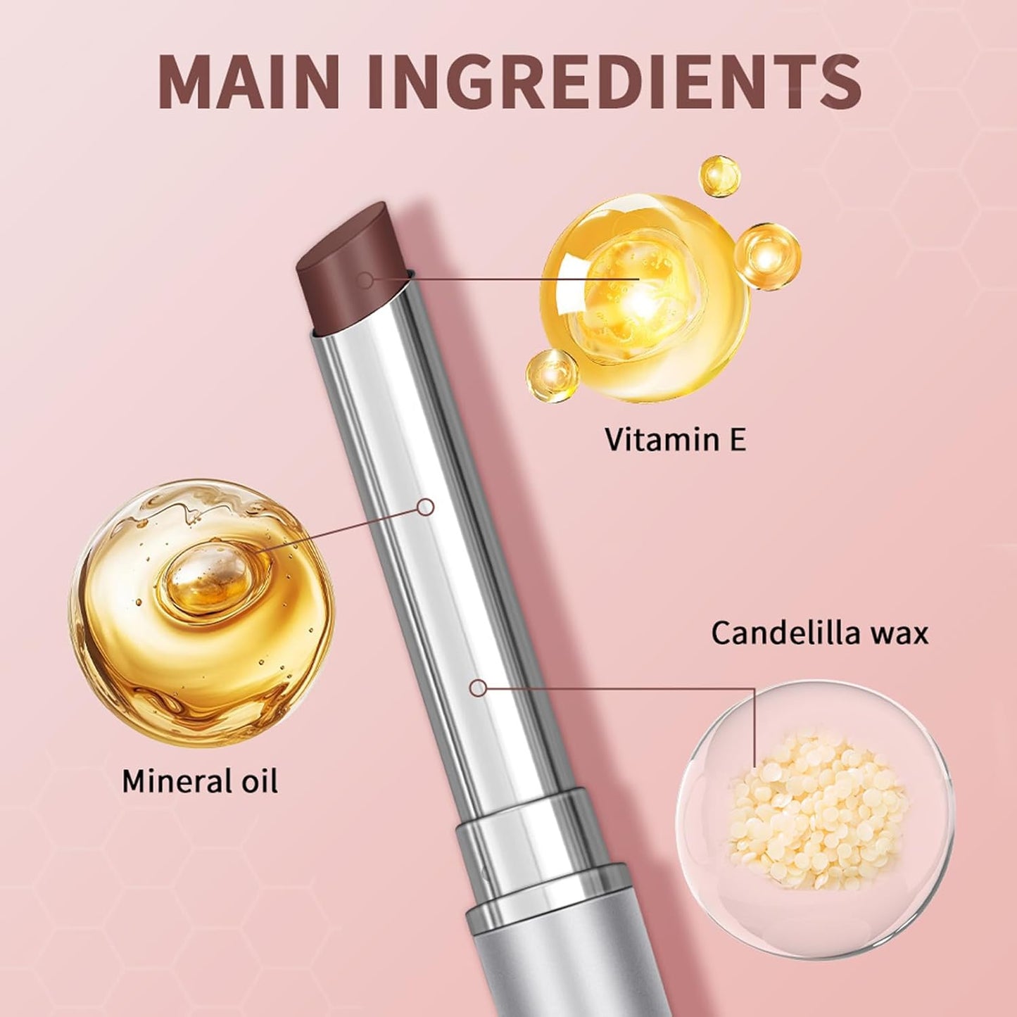 Honey Lipstick Tinted Lip Balm - Sheer Hydrating Color for All Skin Tones | Moisturizing Black Cherry Tint (Nude Honey)