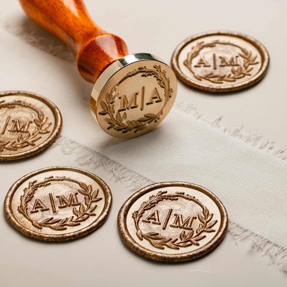 Custom Wax Seal Stamp Personalized Wax Seal Stamp Create Your Own Design/Logo/Letter Customization for Wedding Invitation Party Christmas Gift Envelopes Gift Wrapping