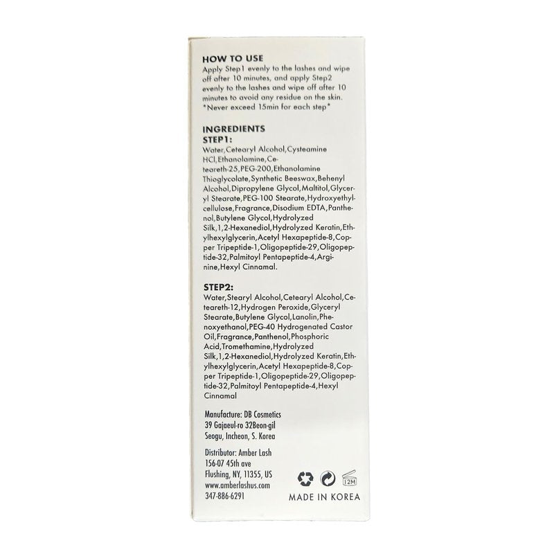 Amber Brow Lamination Tube Set - Professional Brow Perm Kit | Step 1 & Step 2, 20 ml Each