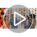 Cheetah Cherry Birthday Party Decorations - 8PCS Hanging Banner Set