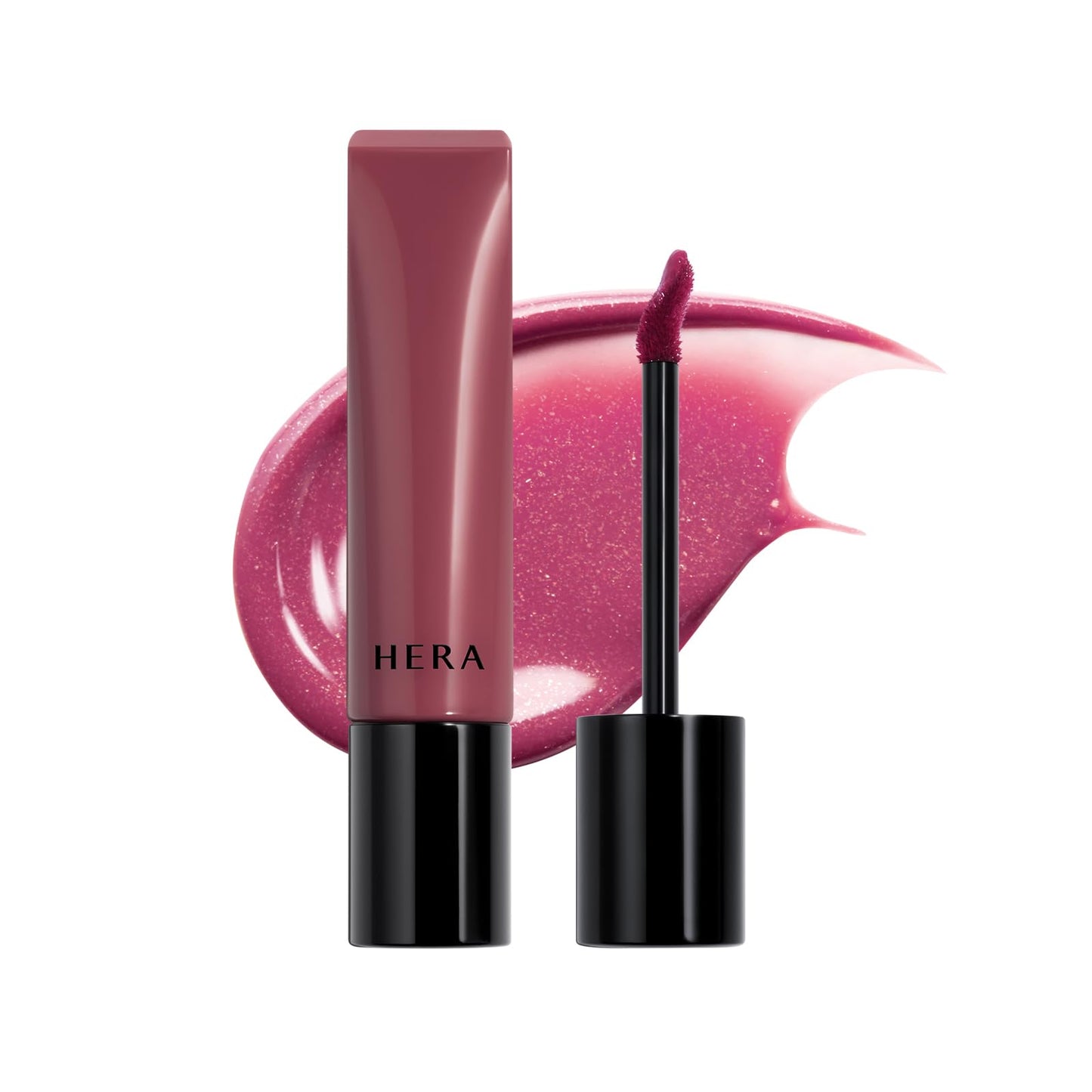 HERA Sensual Tinted Shine Lip Serum #55 PURPLE RUM | Weightless Sleek Shine, Transfer-Resistant Color, 12-Hour Soft Lip Stain Oil, Double Hydration wih Hyaluronic Acid, High-Gloss Finish, 0.30 oz.