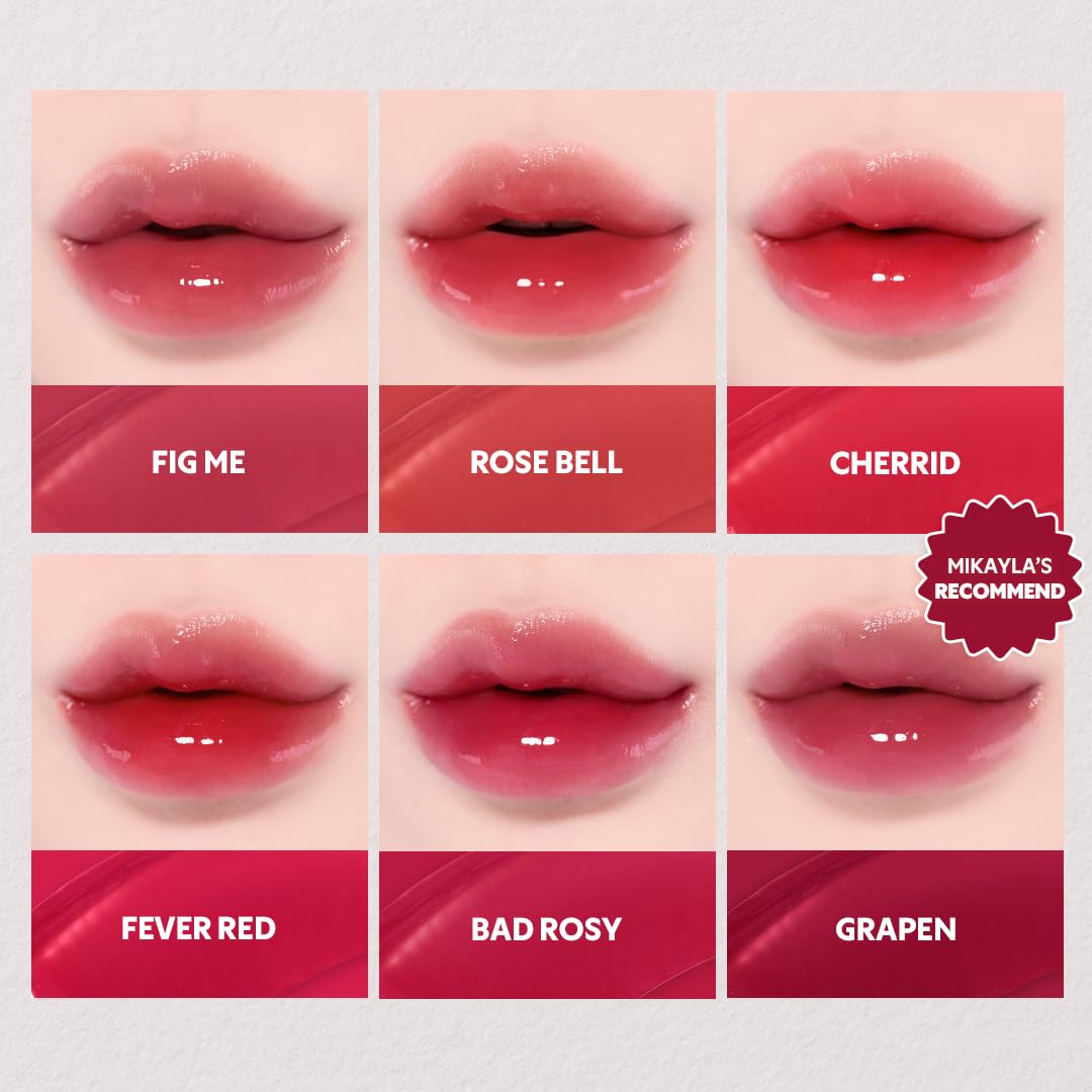 Mini Size Waterism Tinted Lip Gloss - #01 Mauve Rose | 12H Long-Lasting, Non-Sticky Korean Lip and Cheek Tint
