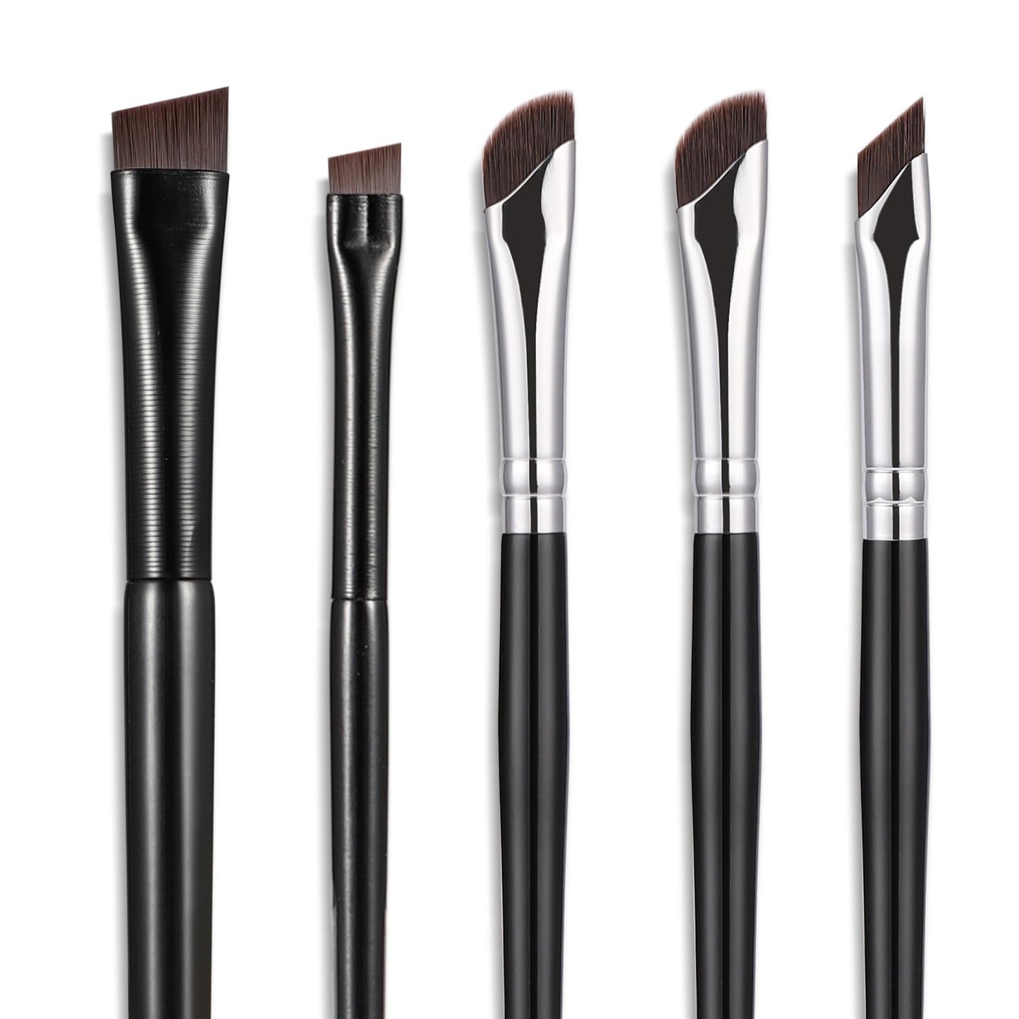Eyeliner Brush Set - 5-Piece Precision Makeup Application Kit | Fine Angled & Ultra Thin Brushes for Professional Use