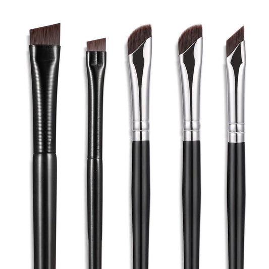 Eyeliner Brush Set - 5-Piece Precision Makeup Application Kit | Fine Angled & Ultra Thin Brushes for Professional Use
