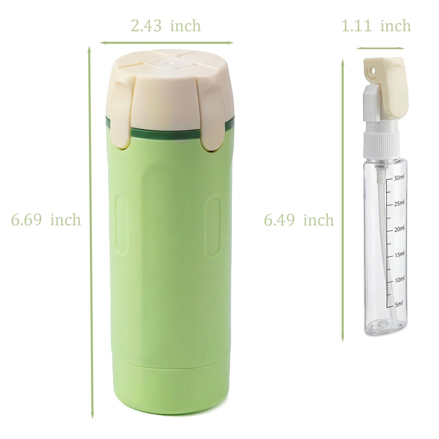 QYWFYZYR 4 in 1 Travel Dispenser Bottle, Travel Containers for Toiletries, Travel Shampoo and Conditioner Bottles, Refillable Travel Size Containers with Pump Bottle, Toiletry Organizer
