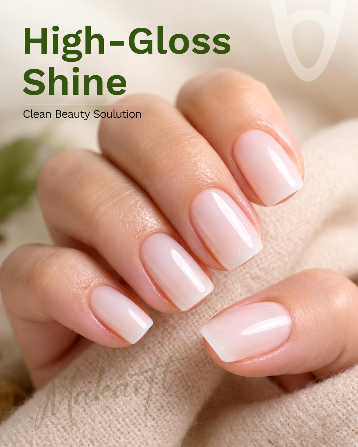 Makartt Milky White Gel Nail Polish: 15ML Hema-Free, Jelly White