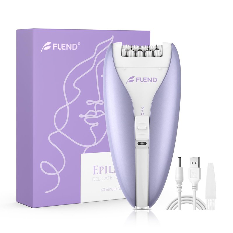Silent Epilator for Women, 2-Speed Facial & Body Hair Remover, Smooth Glide Technology, for Face, Legs, Bikini & Arms