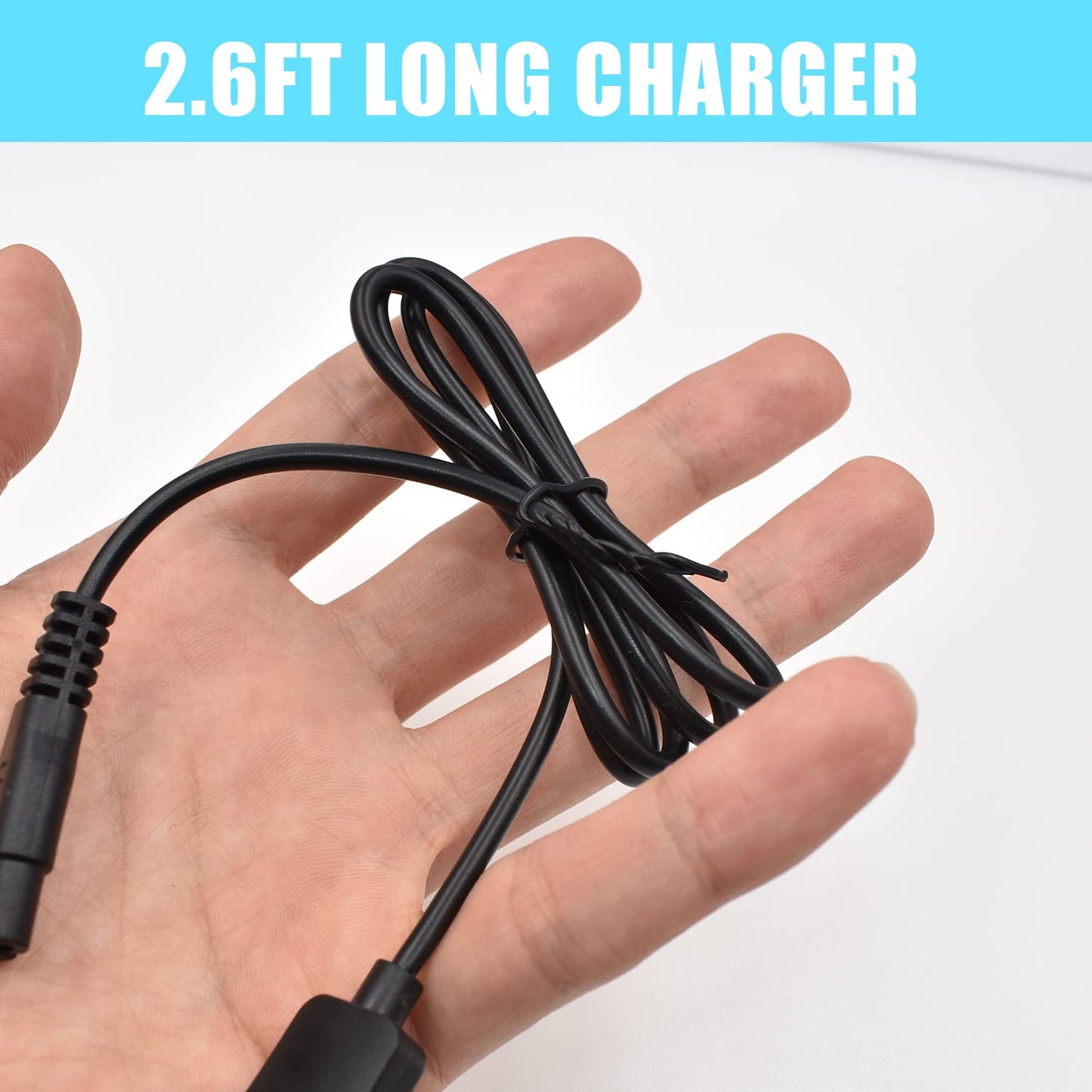 BOEEA Universal Hair Clipper Charger Cord, Replacement Charger Cable Compatible with Various Dog Clippers,Fit oneisall Dog Clippers,Fit SUPRENT Hair Clippers etc, 5V Power Adapter Charging Line