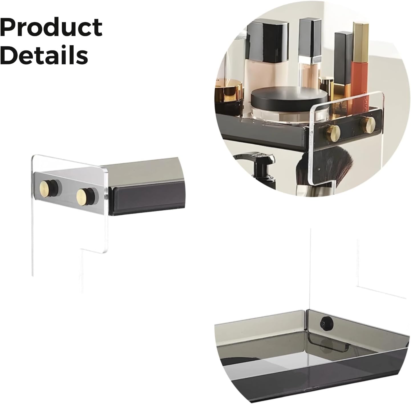 2-Tier Bathroom Counter Organizer - Makeup & Skincare Storage Rack | Ideal for Cosmetics, Perfume, Jewelry