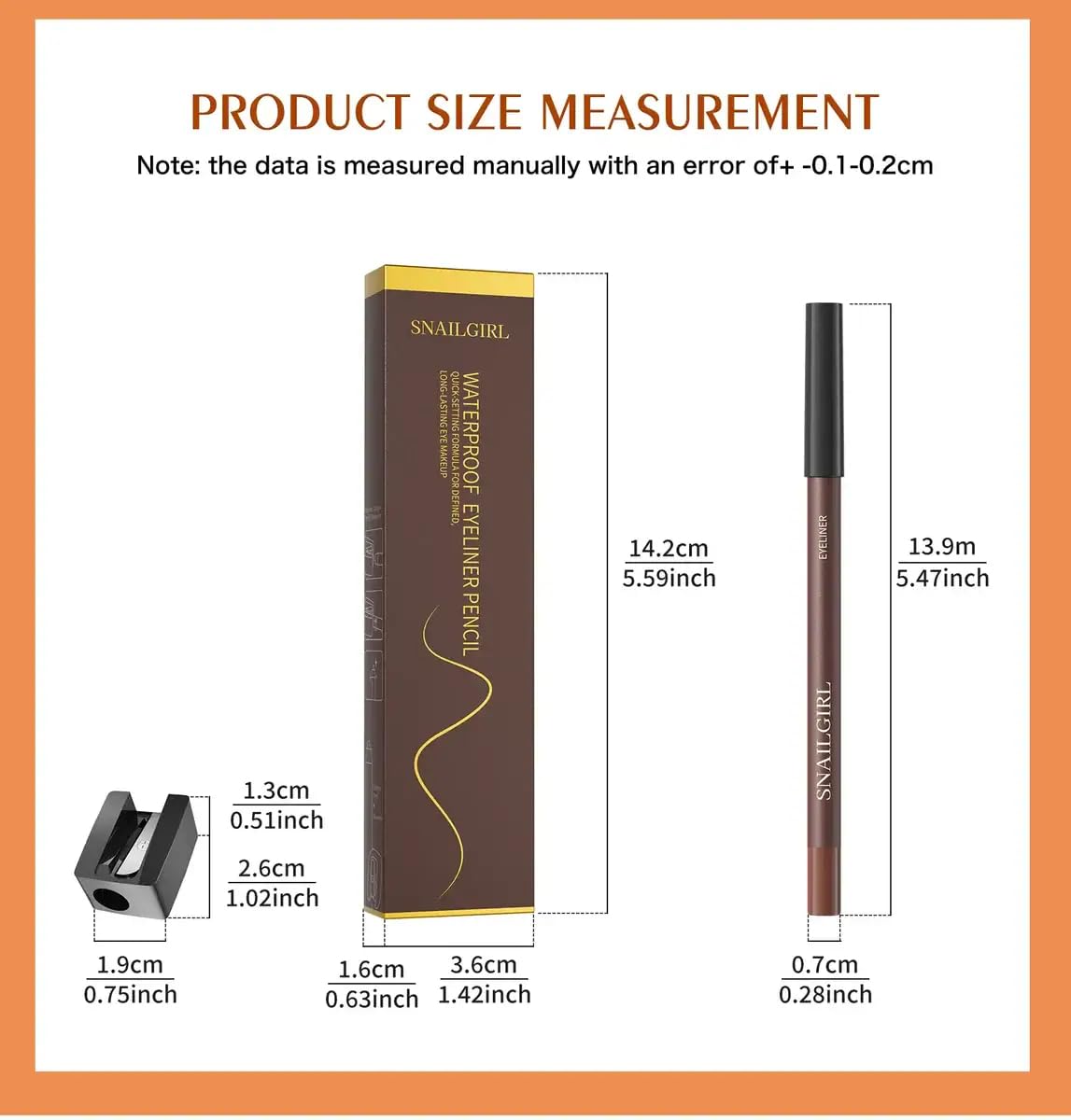 Waterproof Eyeliner Duo - 24HR Long-Lasting Precision Pencil | 1.5mm Tip, 7 Shades Available