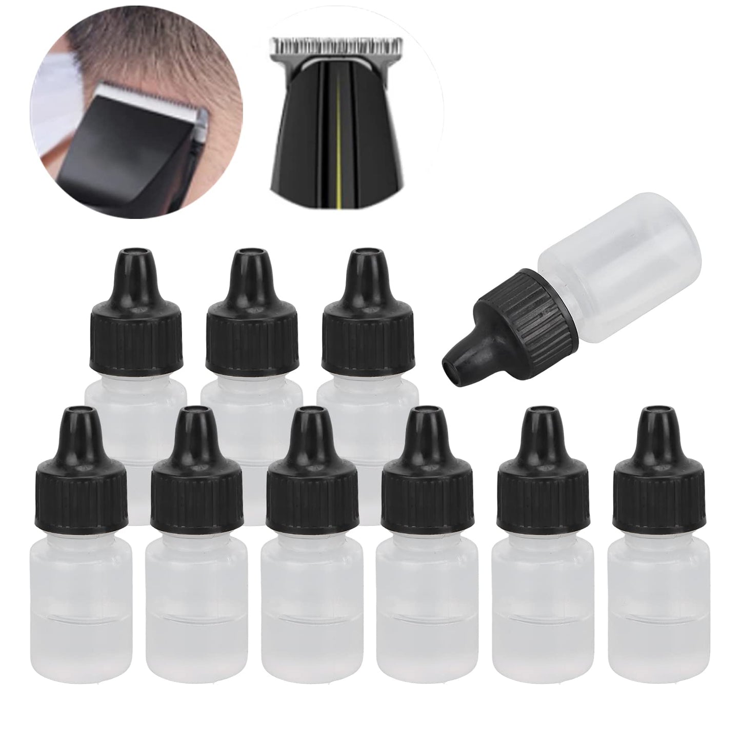 Shaver Lubricant, 10pcs Shaver Maintenance Lubricant Hair Trimmer Repair Oil Reduce Friction Prevent Trimmer Blades Sewing Machine Repair Oil for Electric Clippers Trimmers