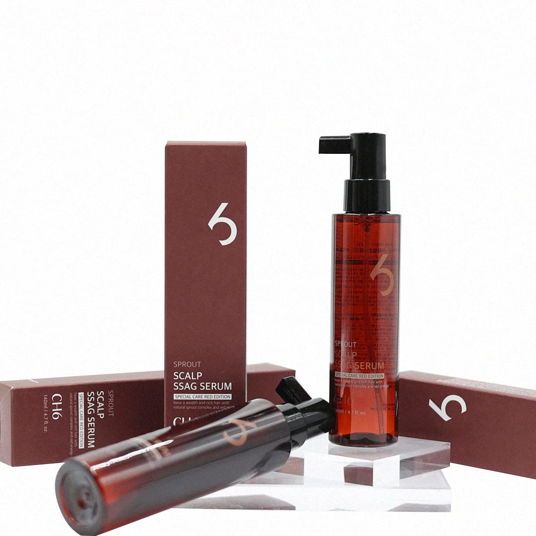 CH6 Scalp Ssag Serum Red Edition Hair Regrowth and Thinning Recover Condition Strengthen Root Antioxydant Sprout Extracts 140ml