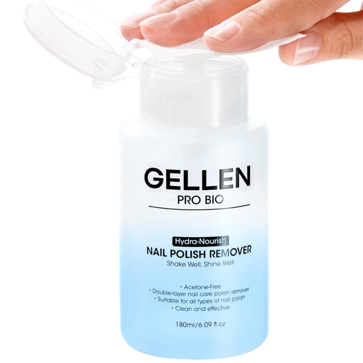 Non Acetone Nail Polish Remover - Quick Dry Formula, Gentle Pump | 6.09 Fl Oz