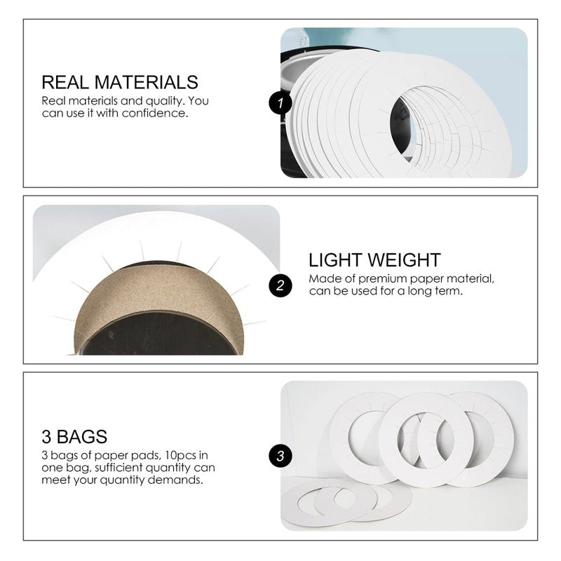 DOITOOL Waxing Machine Spill Proof Pads 3 Pack 6.10 Inch Square Mats with Serrated Edges for Hair Removal Wax Warmers