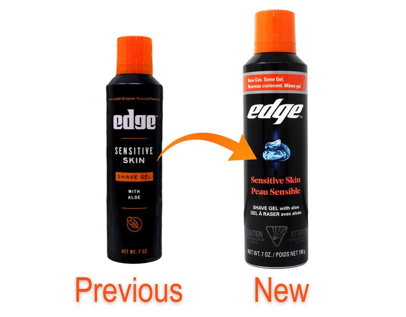 EDGE Edge Sensitive Skin Shave Gel for Men, 7 Oz