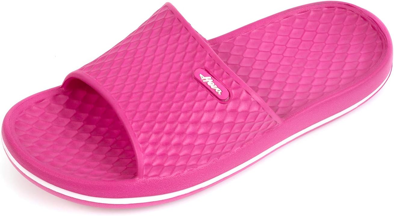 FunkyMonkey Women's Non-Slip Shower Slippers - Indoor & Beach Sandals | Comfortable & Stylish