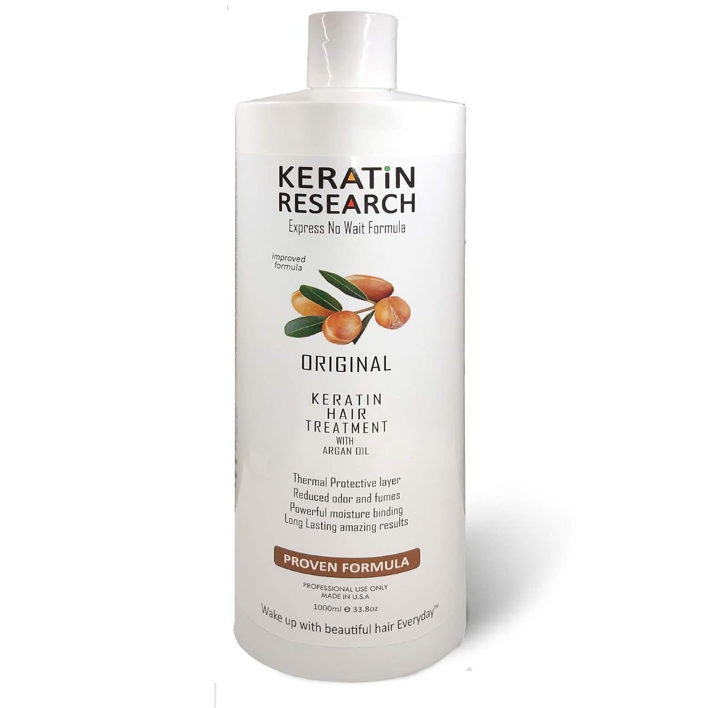 Brazilian Keratin Hair Blowout Treatment - 1000ml Professional Formula for Smooth, Frizz-Free Hair
