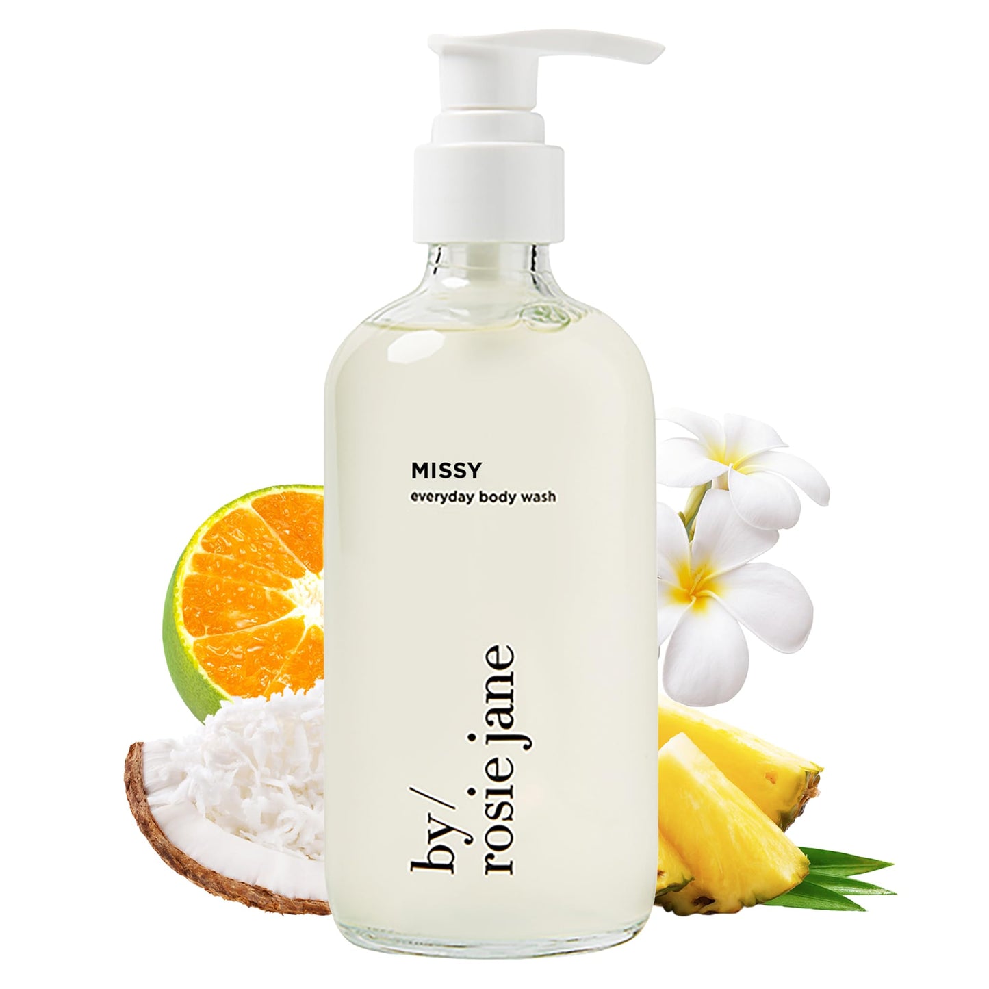 By Rosie Jane Body Wash (Dulce) - Hydrating Body Wash Made with Creamy Vanilla, Brown Sugar & Warm Hinoki Wood - Supports Skin Elasticity & Builds Collagen - Vegan & Non-Toxic (8 Fl Oz)
