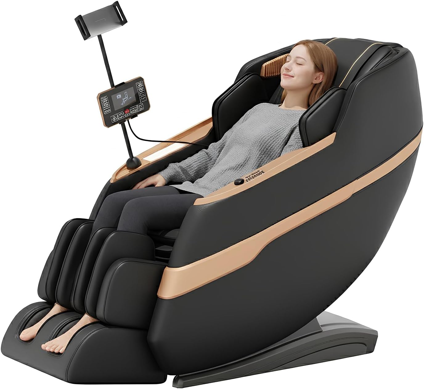 Full Body Massage Chair - Zero Gravity Recliner with Airbag Massage & Heating | AI Voice Control, Automatic Footrest