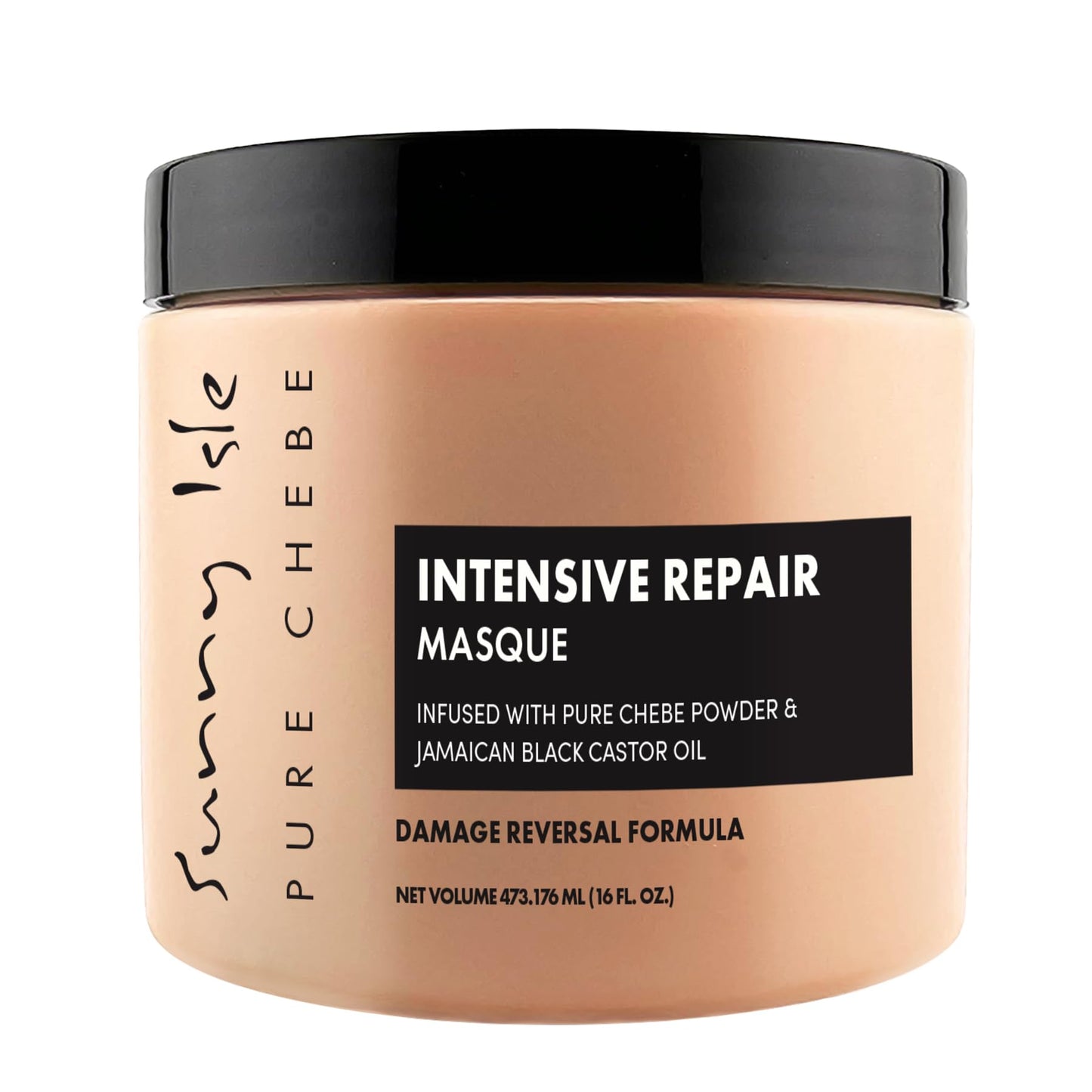 Sunny Isle Pure Chebe Intensive Repair Masque - Infused with Chebe & Jamaican Black Castor Oil - 16 oz