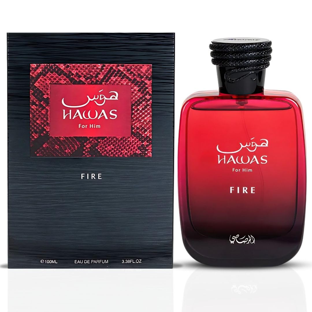 Hawas For Men Eau De Parfum Spray - Long Lasting Arabian Fragrance | 100ML (3.4 Oz) - Perfect for Daily Elegance & Special Occasions