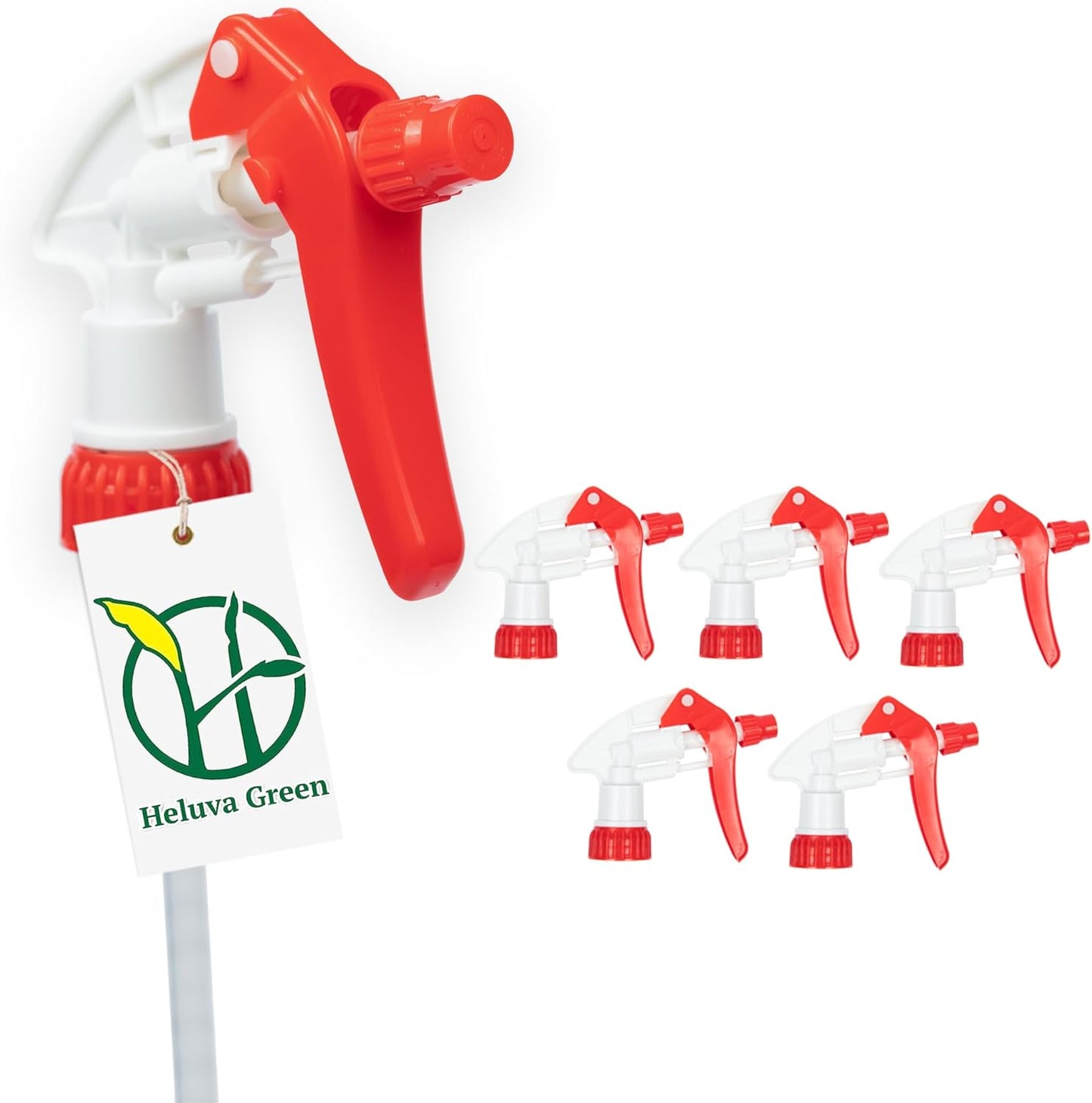Green Spray Bottle Nozzle Replacement - Heavy Duty Sprayer Triggers for Home & Commercial Cleaning | Fits 8-32 oz Bottles, Blue, 24 Pack