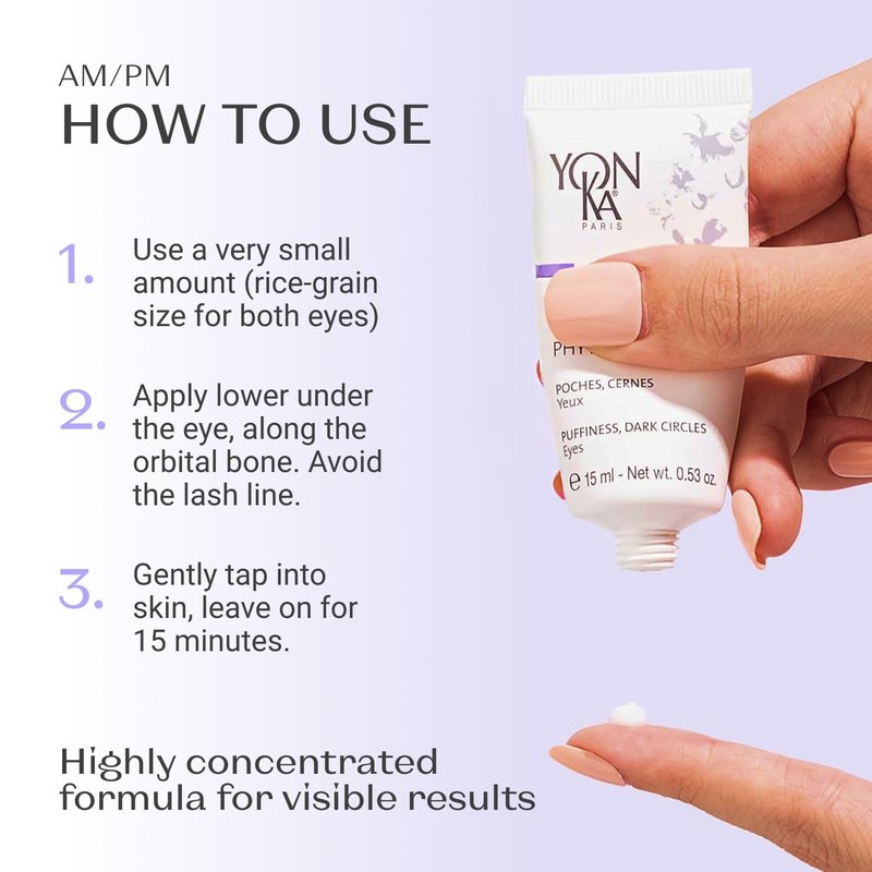 Yon-Ka Phyto-Contour | Anti-Aging Eye Cream with Rosemary Extract | Reduces Puffiness & Dark Circles | For All Skin Types and Paraben-Free | 0.5 fl oz