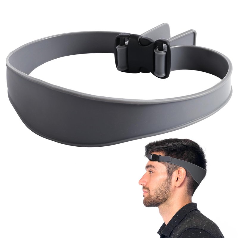 Adjustable Self Haircut Fade Tool, Hands-Free Hair Trimming Guide, Easy Use Tool Soft Portable, Self Haircut Kit for Men, Neckline Shaver Guide,DIY Self Haircut Tool