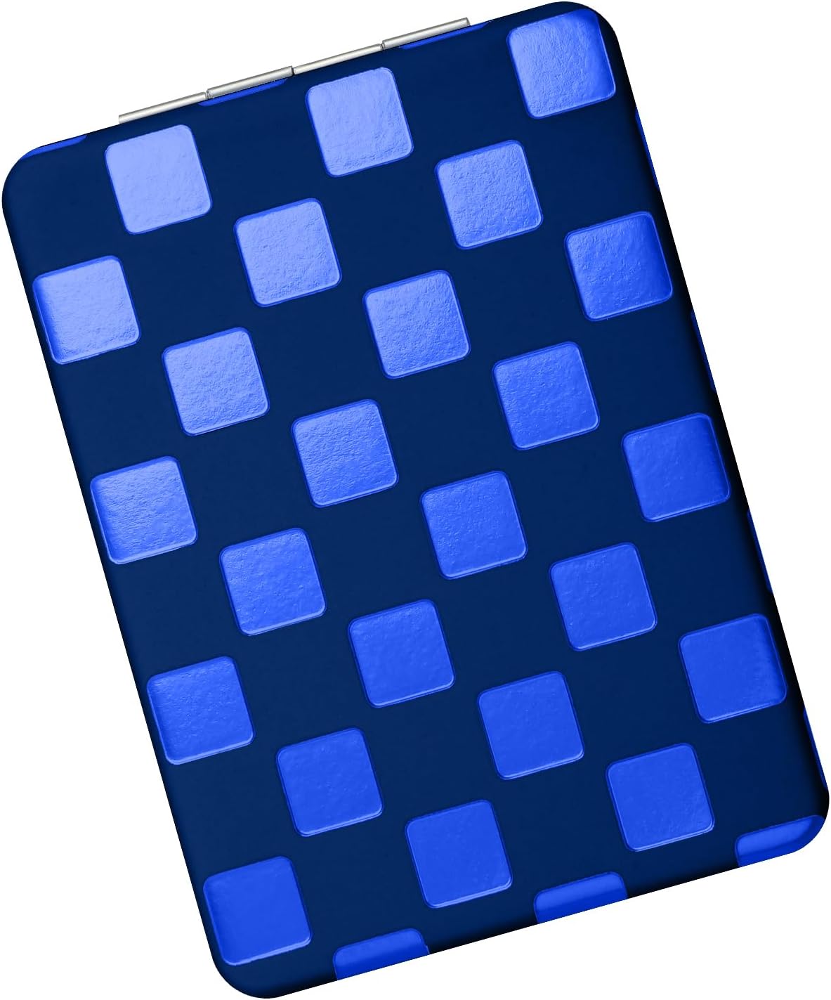 Unique Neon Checkered Compact Travel Mirror - Stylish Pocket Mirror for Women