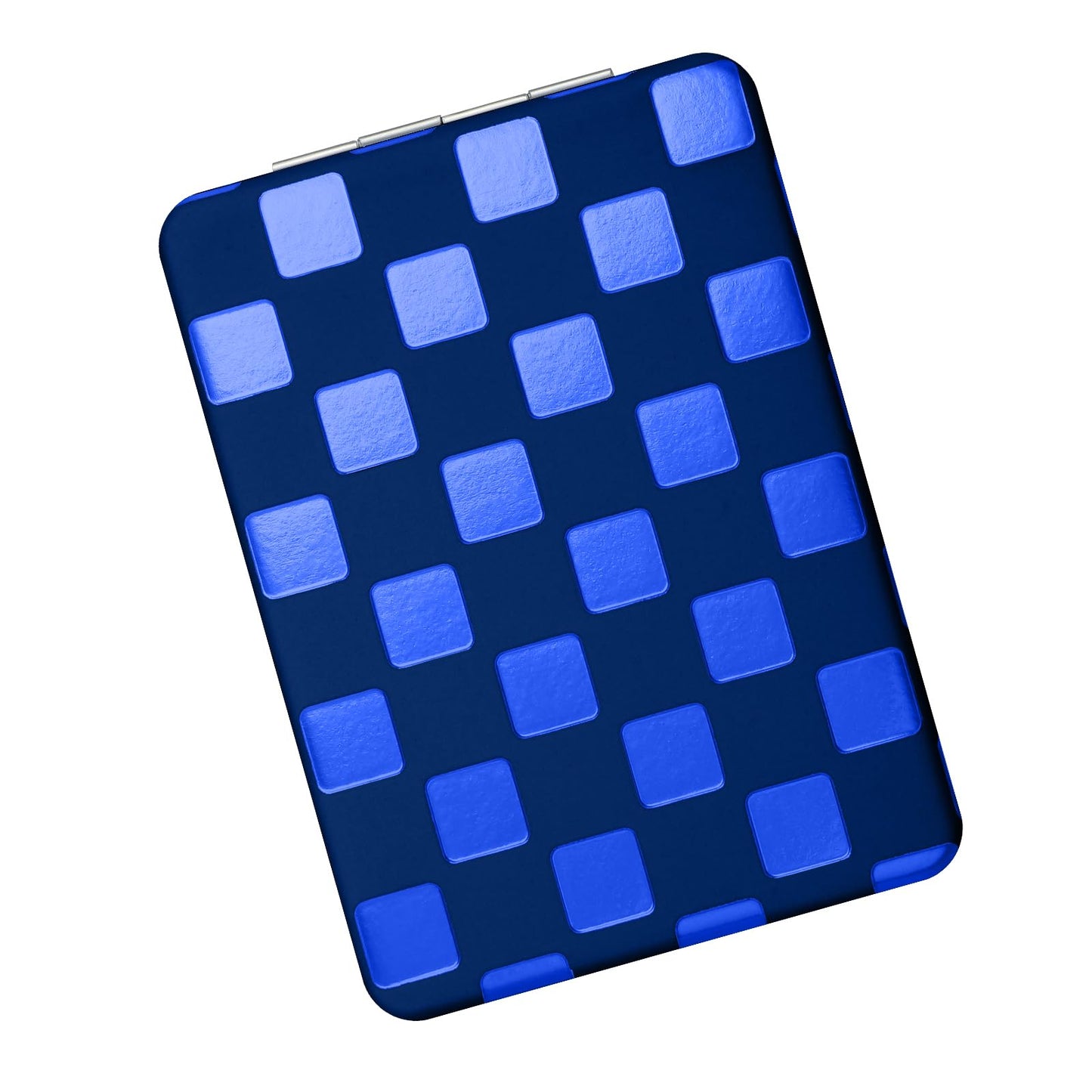 Tavonis Compact Mirror，Unique Contrasting Neon-Toned Checkered Travel Mirror，Pocket Mirror for Women