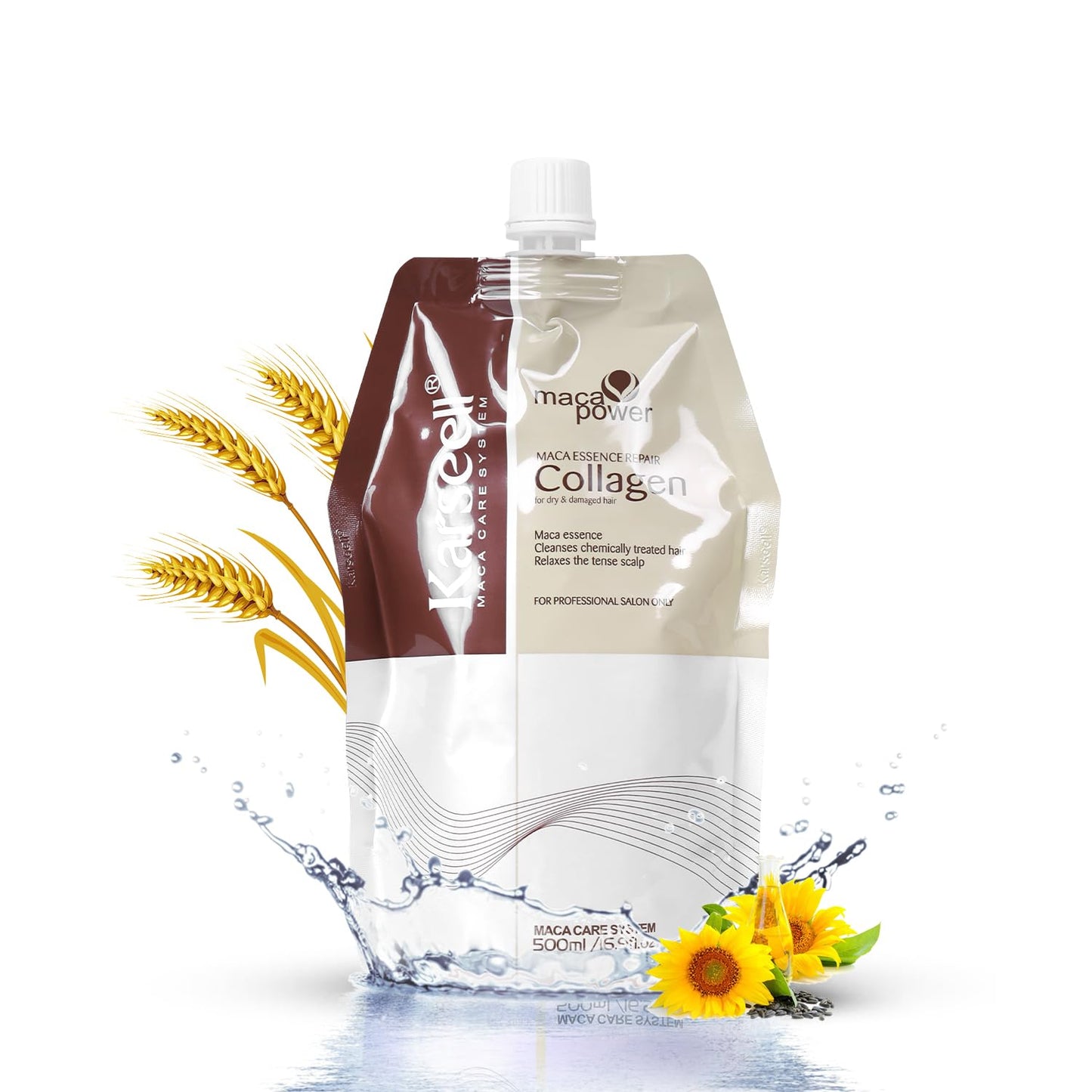 Collagen Hair Treatment - Deep Repair Conditioner with Argan Oil & Keratin | 16.9 Oz for All Hair Types