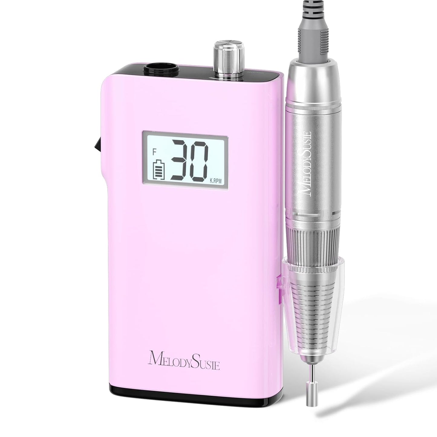 Clip-On Rechargeable Nail Drill - 30,000 RPM E-File with LCD Display for Manicure & Gel Removal | Ideal for Nail Art Training & Home Use