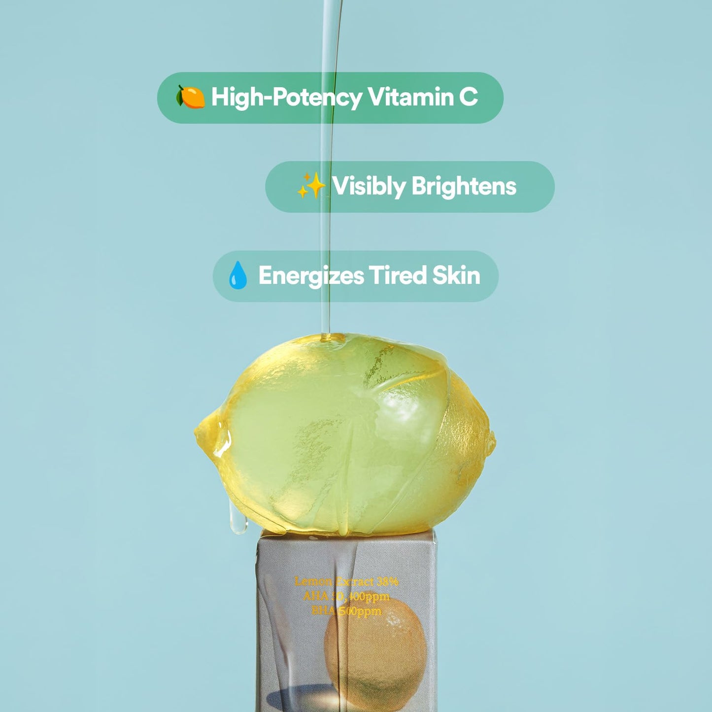TOCOBO Korean Skincare AHA BHA Lemon Facial Toner – 38% Lemon Extract Vitamin C Brightening Skin Toner, Daily Exfoliating Face Liquid for Dead Skin Cells, Vegan K-Beauty, 5.07 Fl Oz