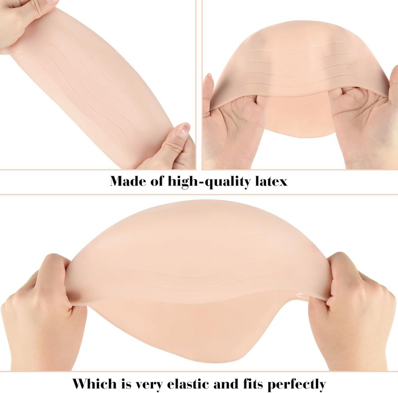 Bald Cap for Halloween Costumes - Latex Wig Caps for Adults | 1-4 Pcs Set