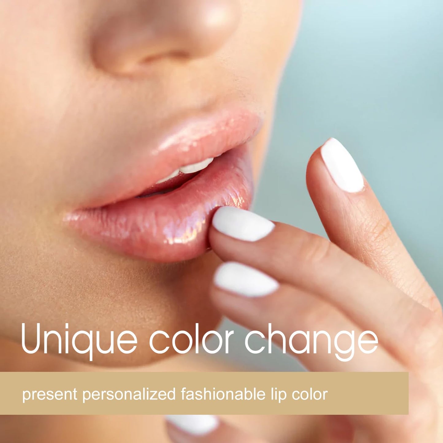 POOLJOY 2PCS Transferproof Color Changing Lipstick, Gold Crystal Ph Lipstick Color Changing, Long Lasting 24 Hours Moisturizing Glossy Shine Lip Gloss for Women