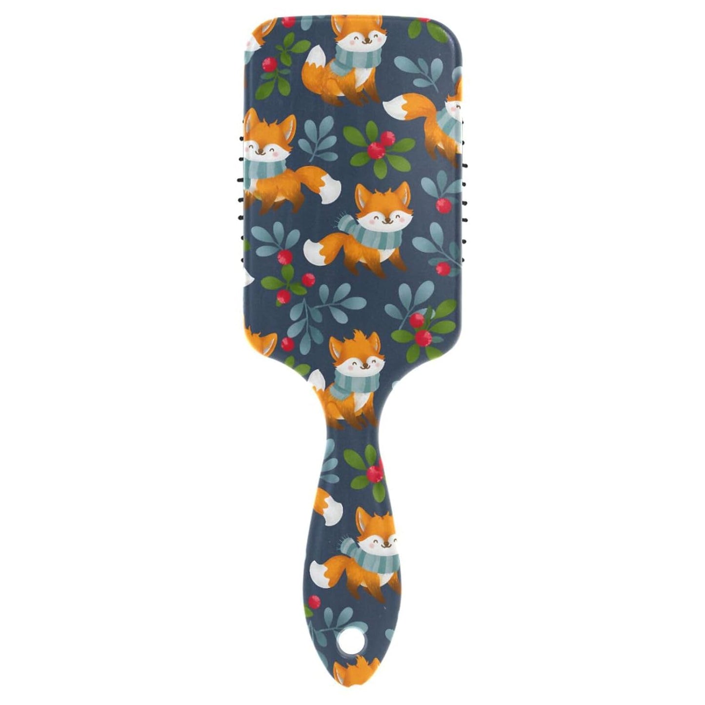 Ice Hockey Hair Brush | Soft Bristles for Wet & Dry Hair | Anti-Static & Frizz Control Comb for Women & Girls