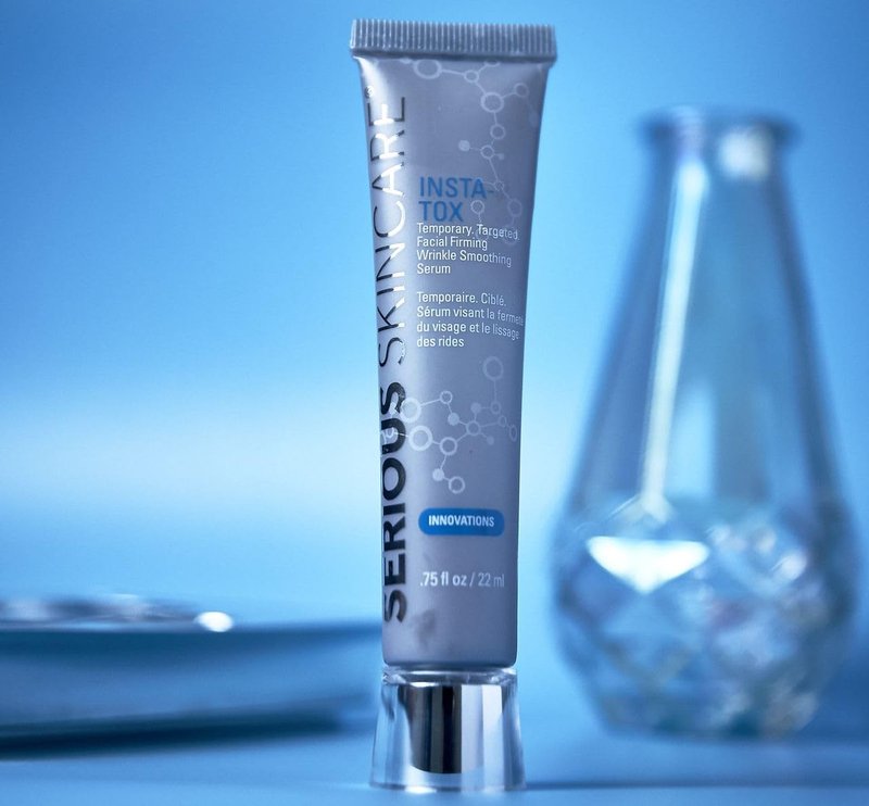 Serious Skincare INSTA-TOX Instant Wrinkle Filler Serum - Smooth Fine Lines & Deep Wrinkles | 0.75 oz