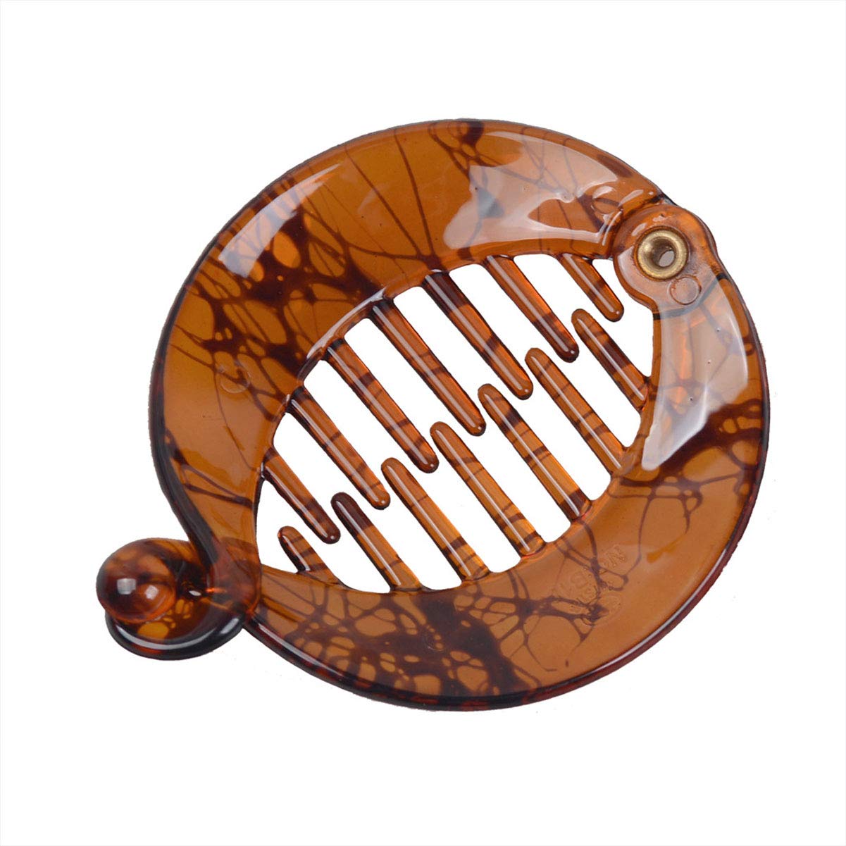 4 Pcs Round Banana Clips Resin Fish Shape Hair Clip Fishtail Clip Comb Grips Hairpins Ponytail Holder Women Hairstyle Hair Accessories