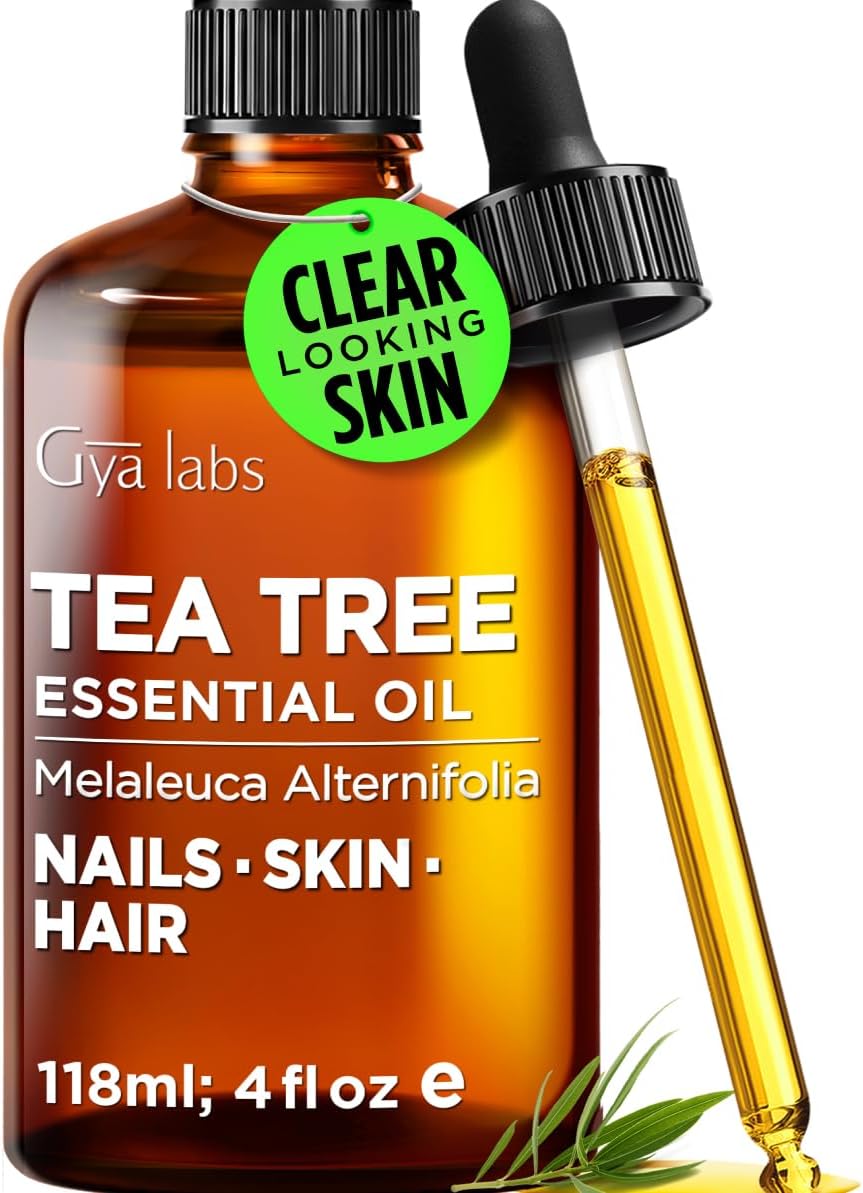 Pure Australian Tea Tree Essential Oil - 0.34 Fl Oz | Natural Oil for Hair, Skin, Diffuser & Aromatherapy