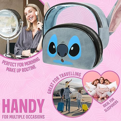 Disney Stitch Toiletry Bag - 2 Pcs Travel Makeup Storage