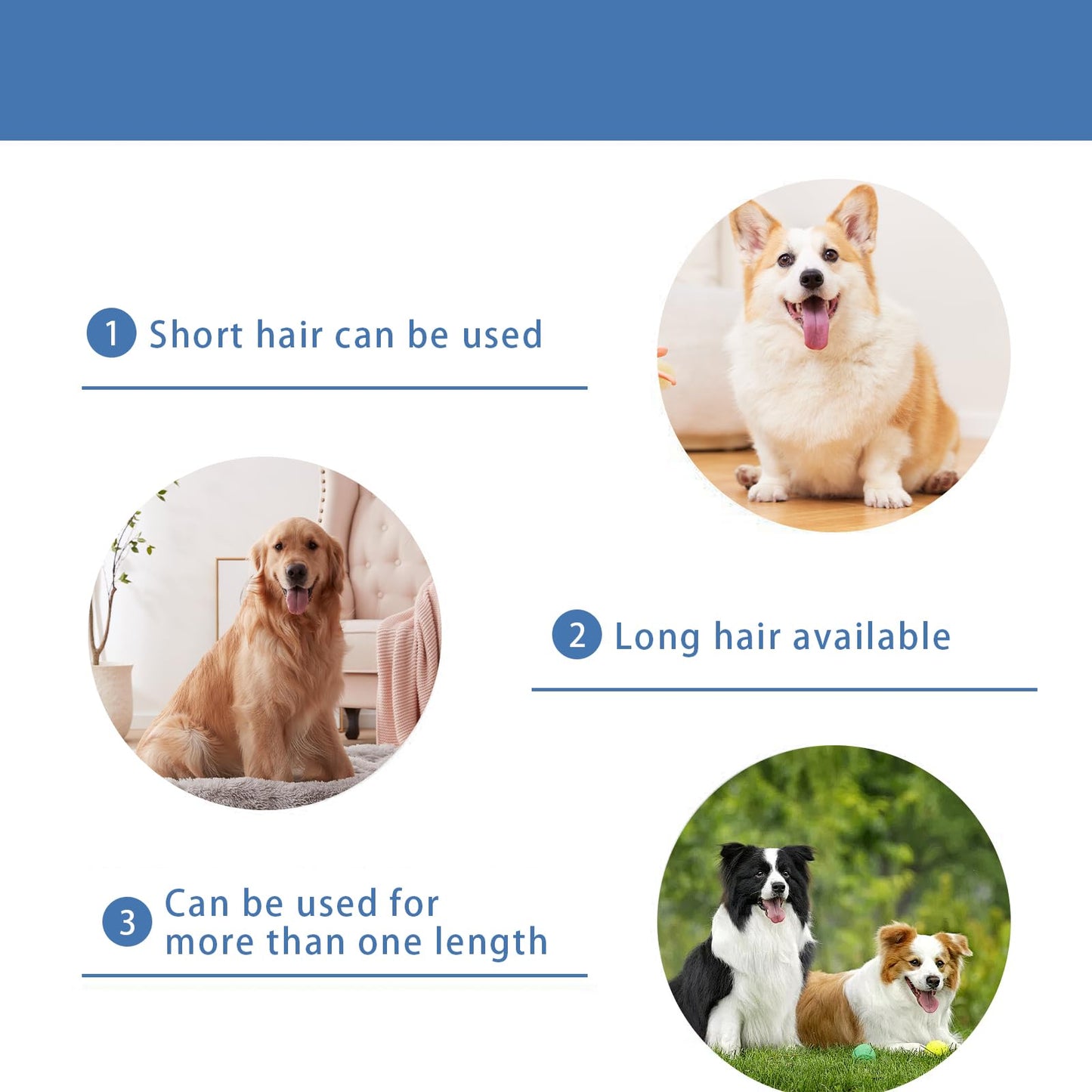 TGSBHIO Replacement Blade for nebot P1 Pro Pet Grooming Kit & Vacuum,Size-4F Cut Length 3/8"(9.5mm),Made of Ceramic Blade & Stainless Steel Blade