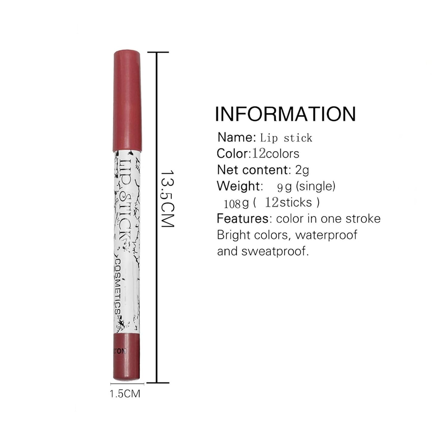 12 Colors Lip Liner Set - Matte Finish, Long-Lasting High Pigment Lip Pencils for Daily Makeup