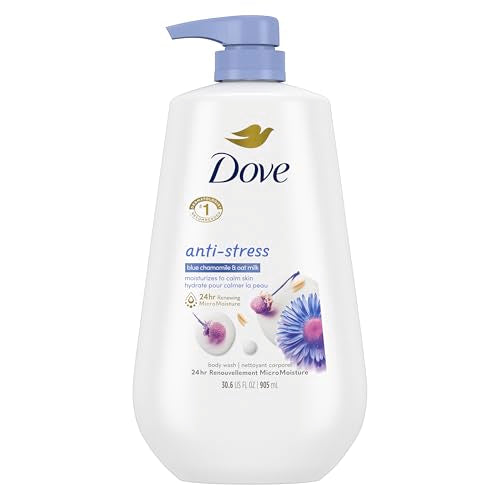 Dove Body Wash Blue Chamomile & Oat Milk 30.6oz Pump - Hydrating & Calming