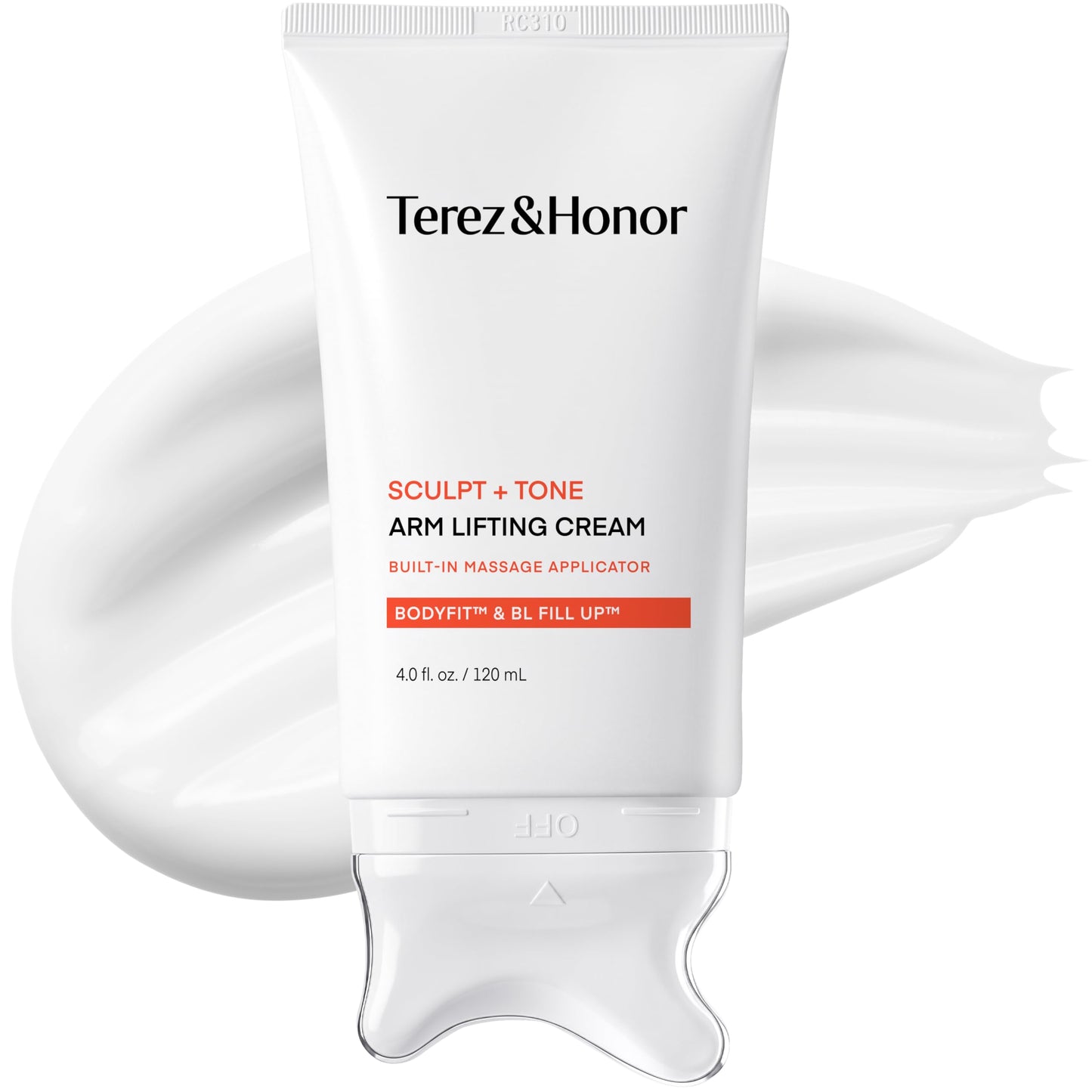 TEREZ & HONOR Sculpt + Tone Arm Cream - Korean Gua Sha Firming & Tightening Cream with Retinol Liposome, Caffeine, Collagen & Proteins for Crepey Skin, Smoother Texture & Improved Elasticity, 4 fl oz