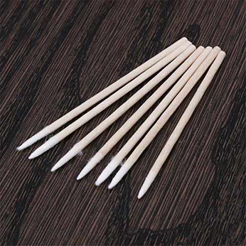 1000 Pcs Pointed Cotton Swabs with Wooden Handles for Makeup and Cleaning