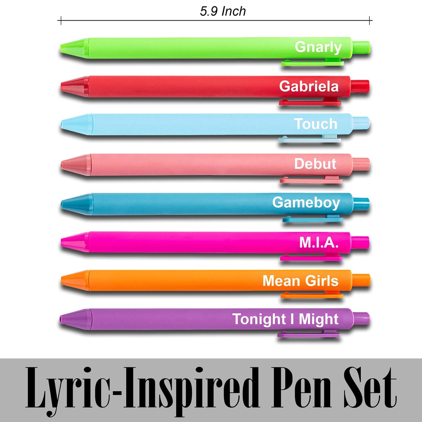Kpop Gifts Merch Inspired by KATSEYE, K pop Gel Pens, Cute Office Supplies for Music Fans, Aesthetic Music Birthday Party Favors for Girls