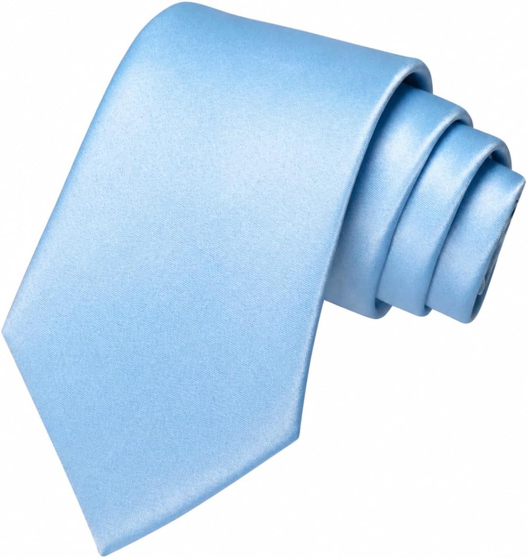 Solid Color Tie for Men - Business & Wedding Necktie | Elegant Design