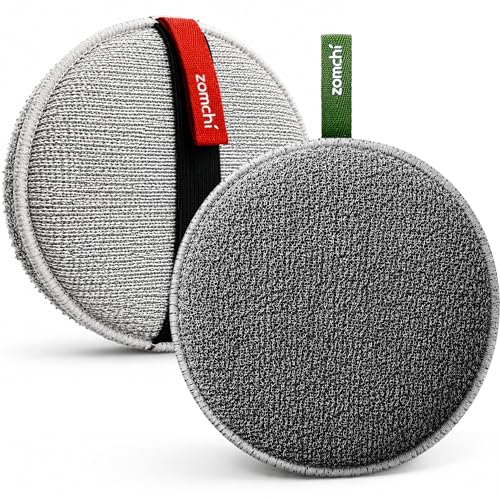 ZOMCHI Large Dual-Texture Exfoliating Body Scrubber - 2 Pack