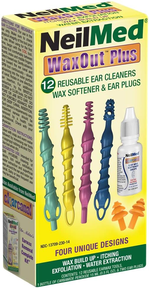 Reusable Flexible Ear Cleaners - 15 Piece Set for Gentle Ear Wax Removal